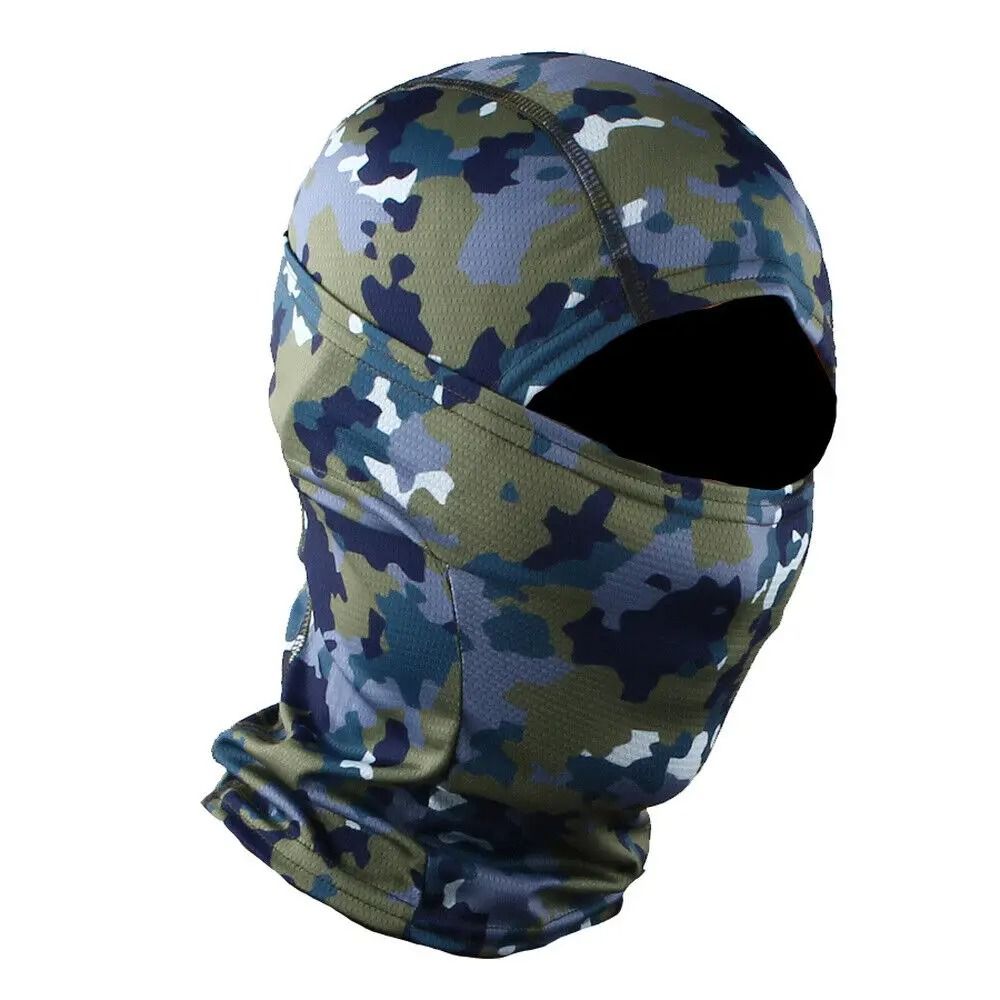 Tactical Full Face Balaclava Hood And Neck Gaiter Headwear For Fishing And Outdoor Sports 12