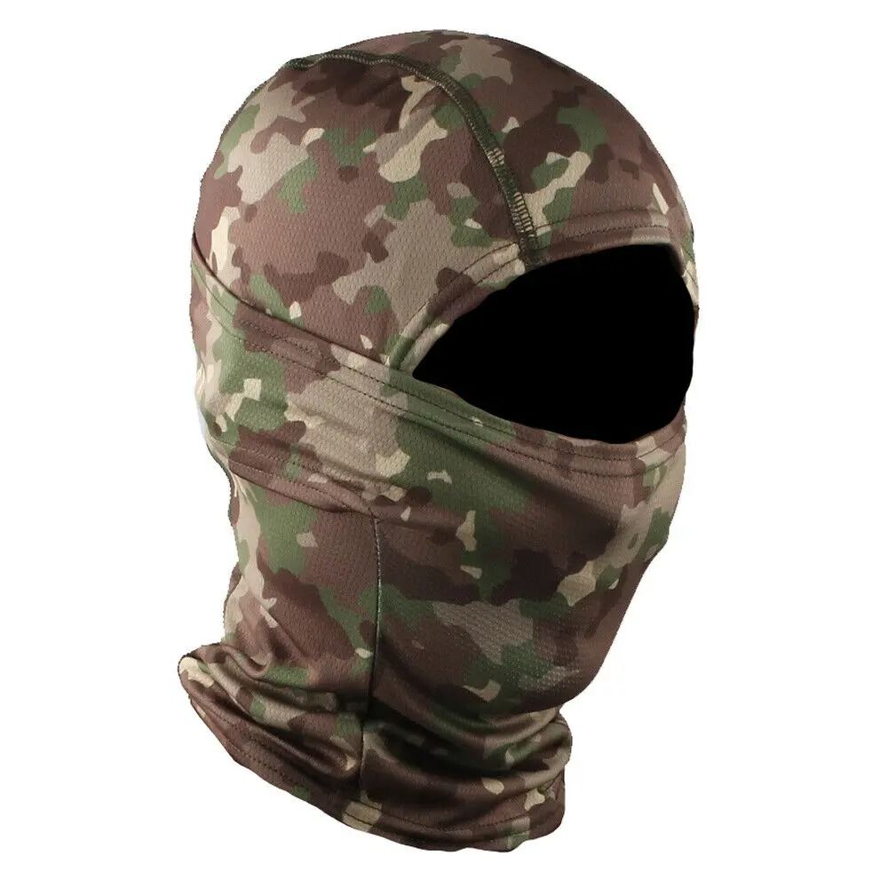 Tactical Full Face Balaclava Hood And Neck Gaiter Headwear For Fishing And Outdoor Sports 16