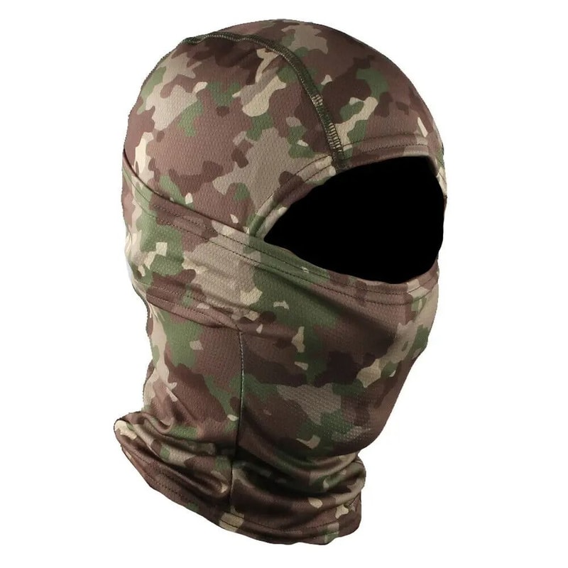 Tactical Full Face Balaclava Hood And Neck Gaiter Headwear For Fishing And Outdoor Sports 16