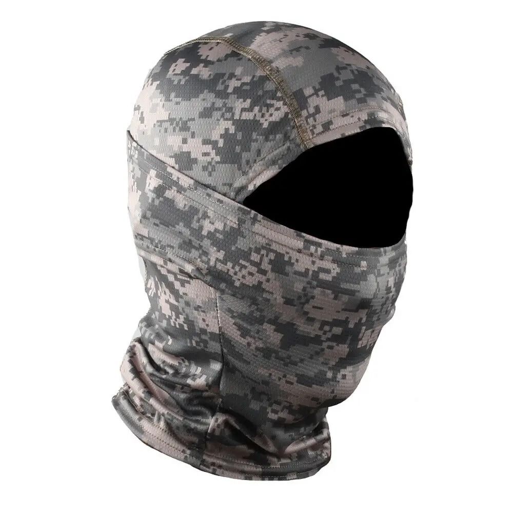 Tactical Full Face Balaclava Hood And Neck Gaiter Headwear For Fishing And Outdoor Sports 17