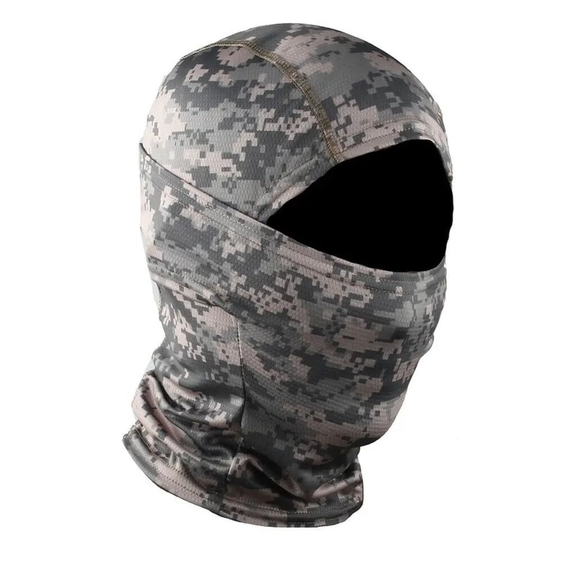 Tactical Full Face Balaclava Hood And Neck Gaiter Headwear For Fishing And Outdoor Sports 17