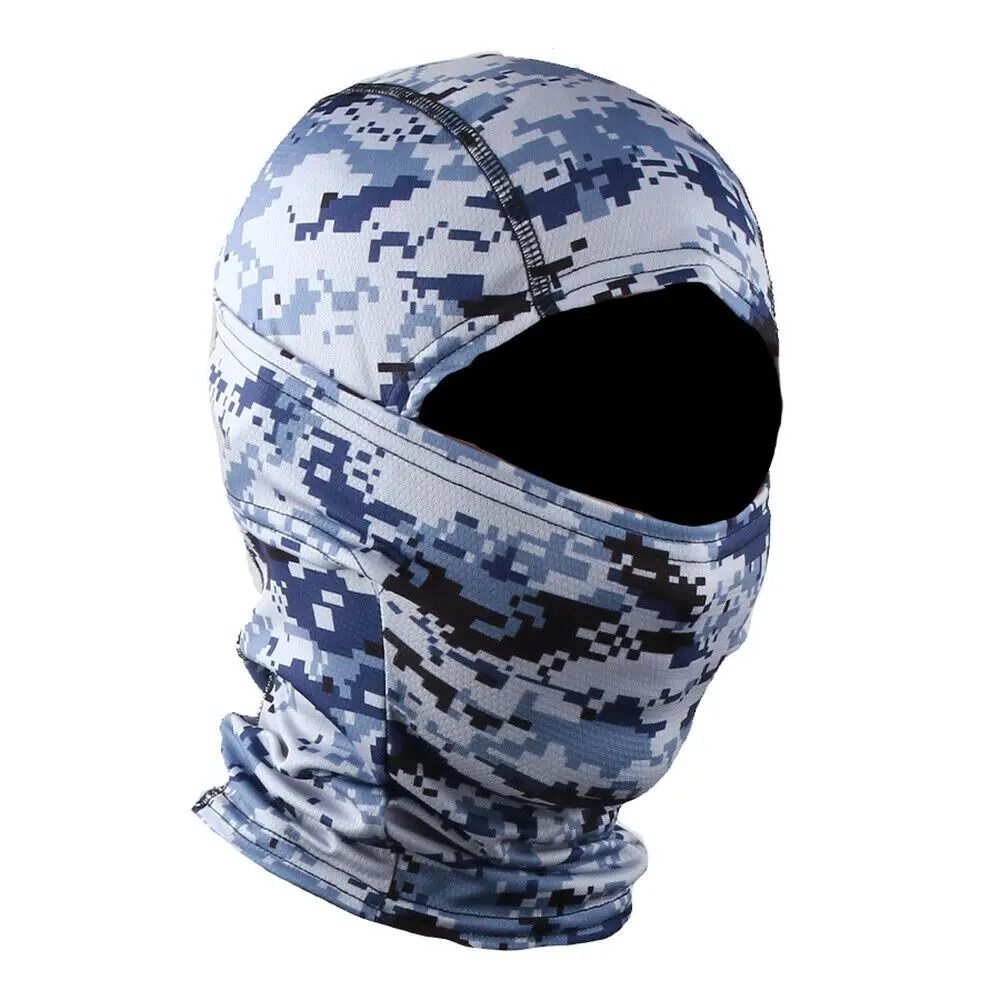 Tactical Full Face Balaclava Hood And Neck Gaiter Headwear For Fishing And Outdoor Sports 19