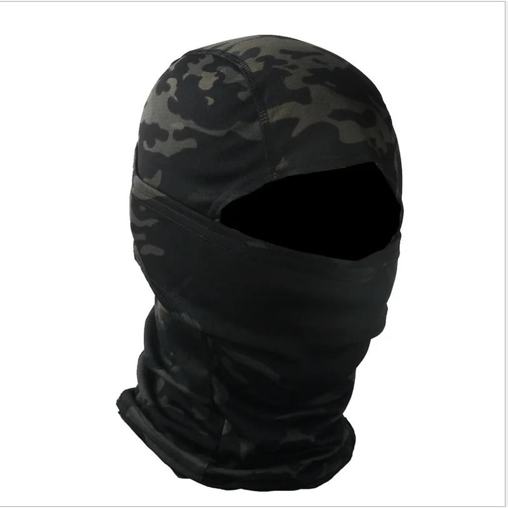 Tactical Full Face Balaclava Hood And Neck Gaiter Headwear For Fishing And Outdoor Sports 25