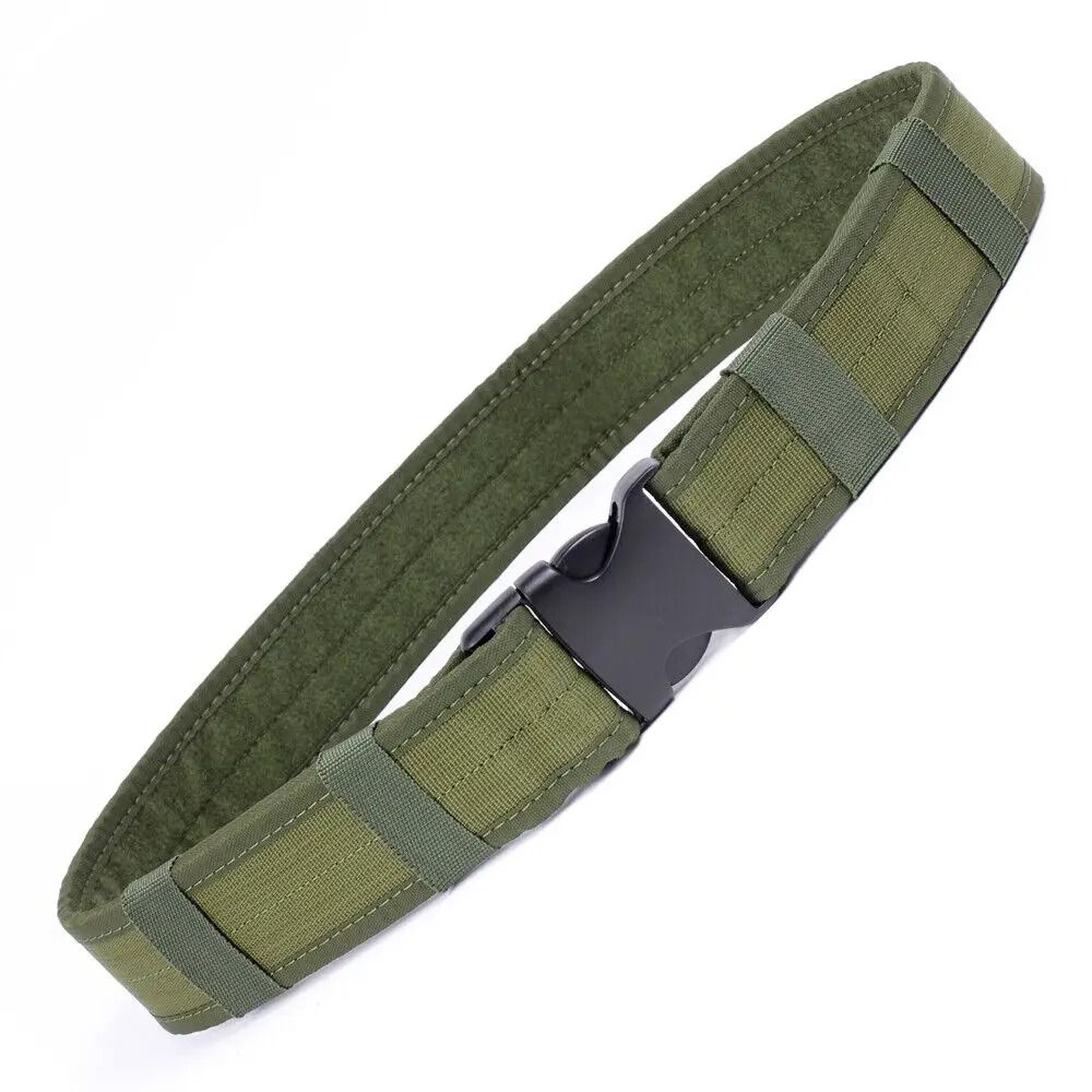 Tactical Military Style Nylon Waist Belt With Quick Release Buckle Adjustable Army Police Utility B 8
