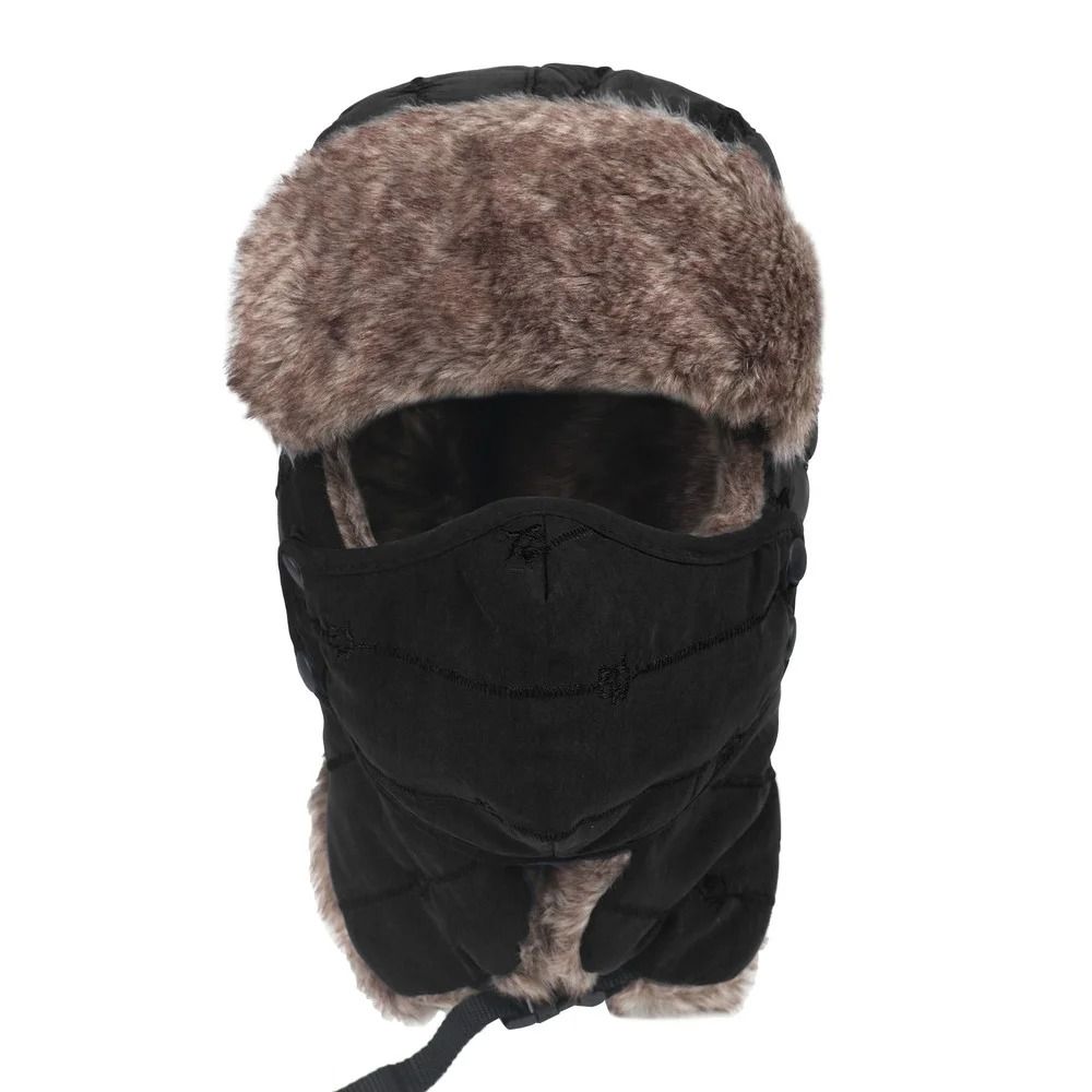 Winter Warm Ushanka Russian Style Hat With Earflaps And Windproof Mask For Outdoor Skiing And Hunti 6