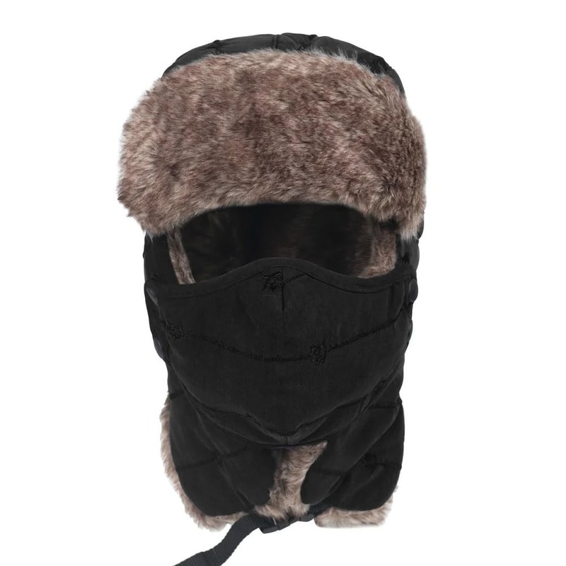 Winter Warm Ushanka Russian Style Hat With Earflaps And Windproof Mask For Outdoor Skiing And Hunti 6