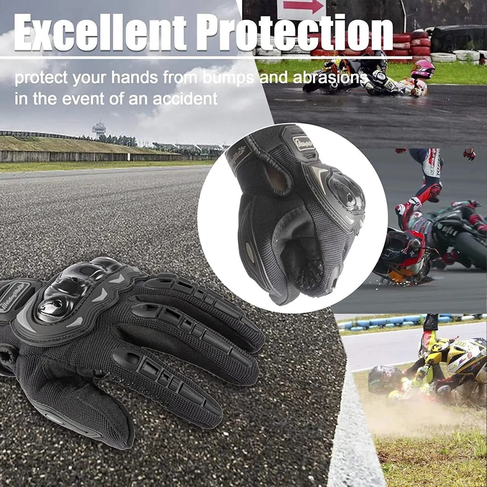 Full Finger Touchscreen Motorcycle Gloves For BMX ATV MTB Riding Road Racing And Motocross 4