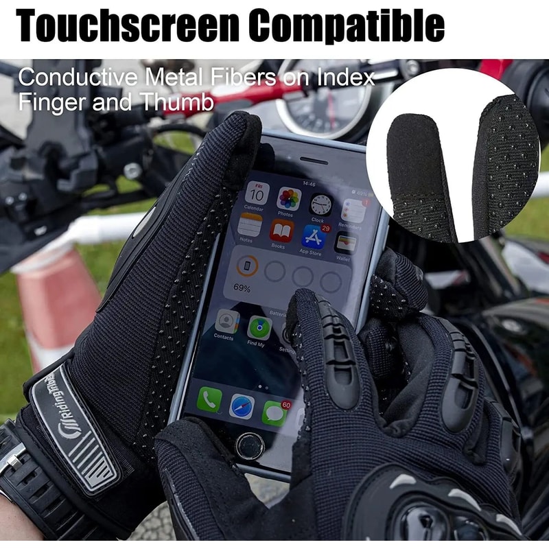 Full Finger Touchscreen Motorcycle Gloves For BMX ATV MTB Riding Road Racing And Motocross 5