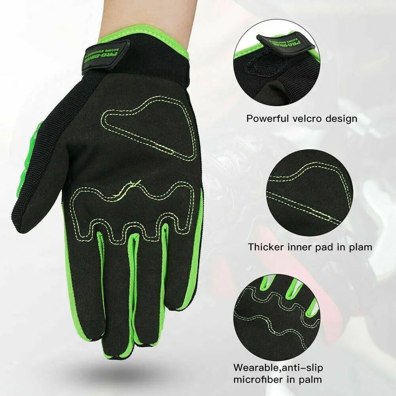 Chitone Full Finger Skeleton Gloves Protective Motocross And Off Road Racing Gear For Men And Women 4