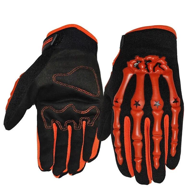 Chitone Full Finger Skeleton Gloves Protective Motocross And Off Road Racing Gear For Men And Women 9