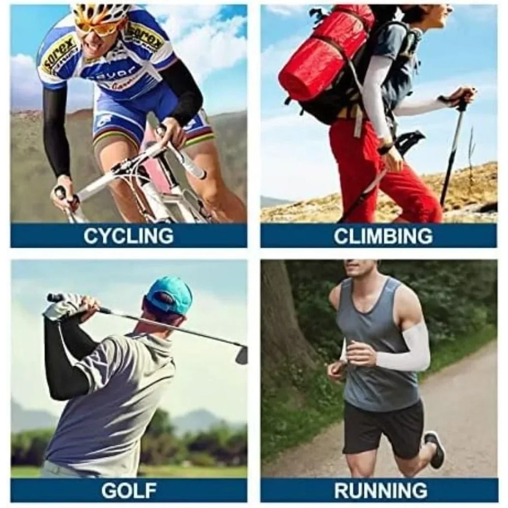 Outdoor Sport UV Sun Shield Arm Sleeves Breathable Skin Cover And Compression Sleeve For Basketball 5