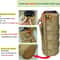 Tactical MOLLE Water Bottle Pouch High Density 1000D Nylon Bottle Holder With Drawstring And Mesh B 2
