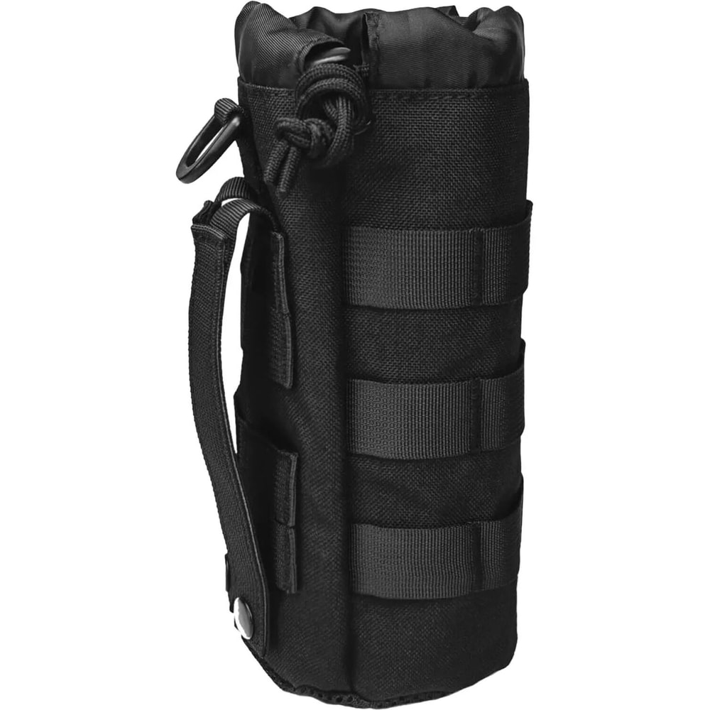Tactical MOLLE Water Bottle Pouch High Density 1000D Nylon Bottle Holder With Drawstring And Mesh B 6