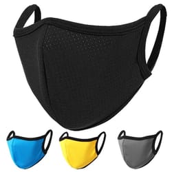 2 ply cloth face mask washable and reusable breathable face covering with ear protection loops