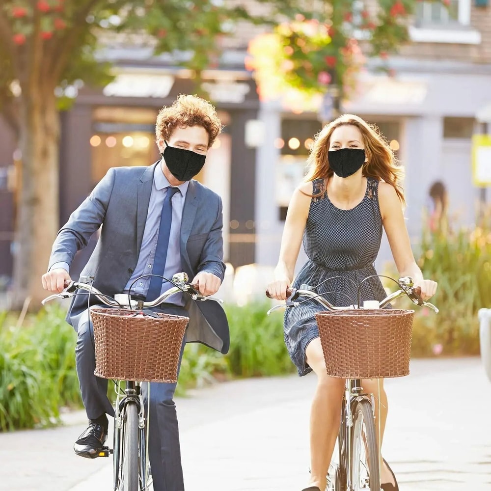 2 Ply Cloth Face Mask Washable And Reusable Breathable Face Covering With Ear Protection Loops 4