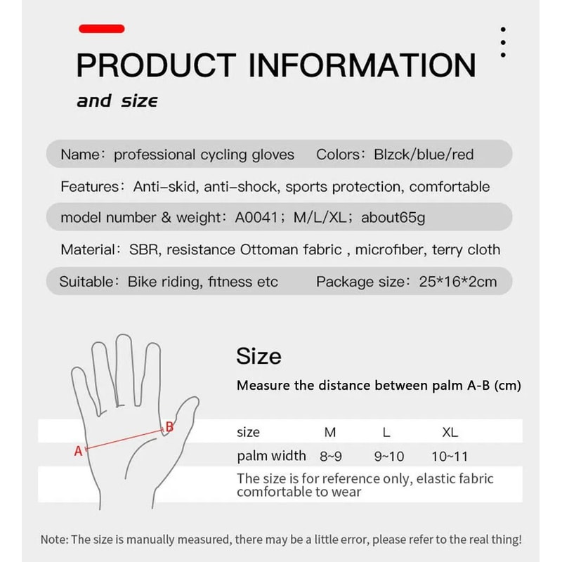 Full Finger Cycling Gloves With Touchscreen MTB Padded Anti Skid Grips For BMX And Mountain Biking 5