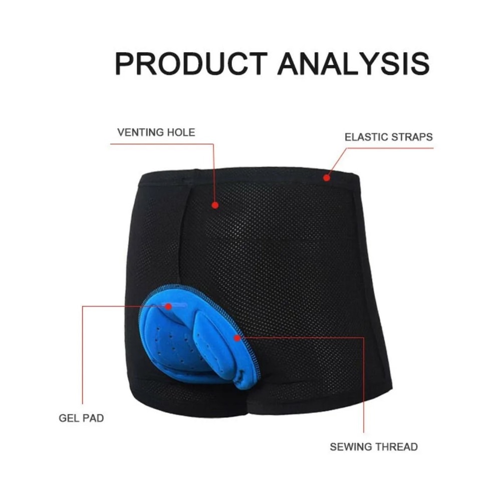 3D GEL Padded Cycling Underwear Shorts Breathable MTB Bike Undershorts For Men And Women 3