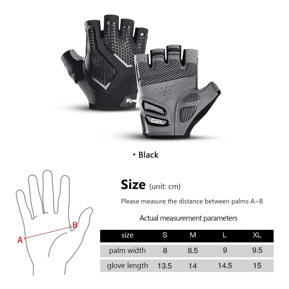 Cycling AntiSlip Half Finger Gloves With Gel Pad ShockAbsorbing Road Riding Gear For Men And Women 1