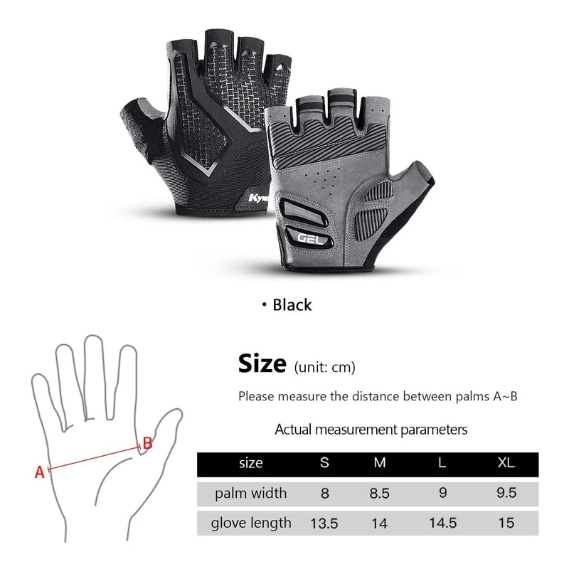 Cycling AntiSlip Half Finger Gloves With Gel Pad ShockAbsorbing Road Riding Gear For Men And Women 1