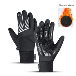 winter tactical waterproof touchscreen gloves non-slip thermal gear for outdoor hiking and cycling