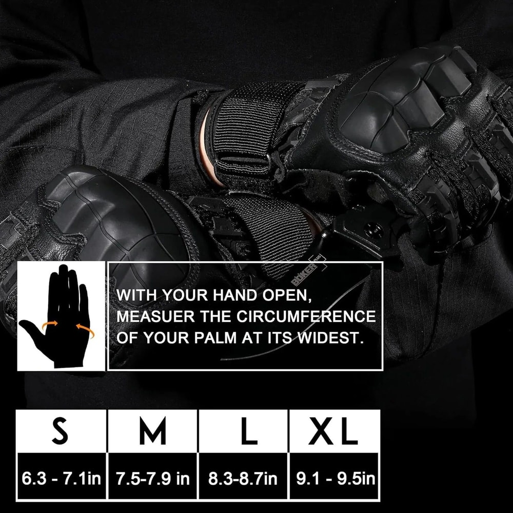 Tactical Full Finger Gloves For Men With Ultimate Impact Protection And NonSlip Grip For Riding Sho 1