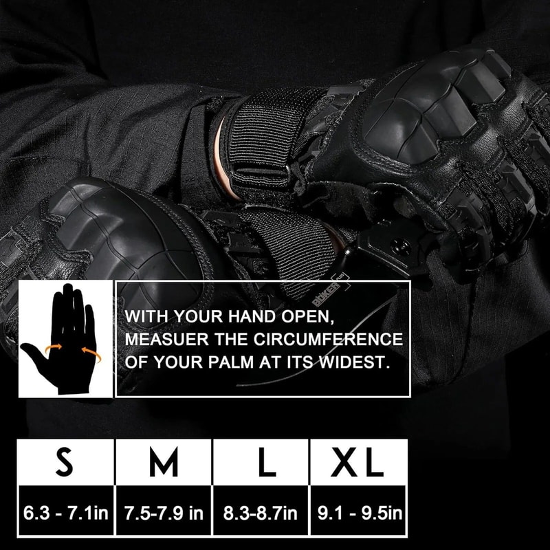 Tactical Full Finger Gloves For Men With Ultimate Impact Protection And NonSlip Grip For Riding Sho 1