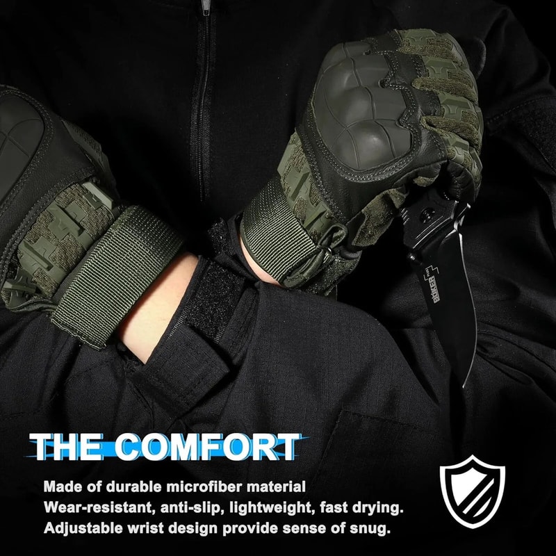 Tactical Full Finger Gloves For Men With Ultimate Impact Protection And NonSlip Grip For Riding Sho 3