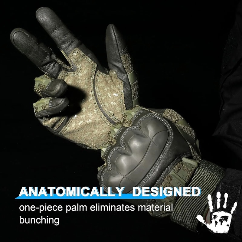 Tactical Full Finger Gloves For Men With Ultimate Impact Protection And NonSlip Grip For Riding Sho 4