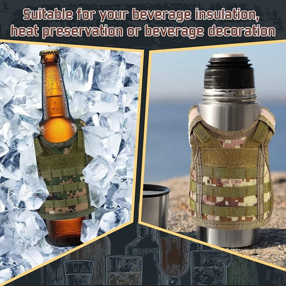 Detachable Tactical Beer Bottle Vest With Adjustable Straps For Water Wine And Beverage Bottles 4