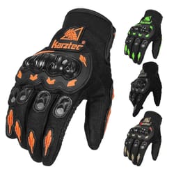 full-finger touchscreen motorcycle gloves with anti-drop and wear-resistant protection for all-season riding