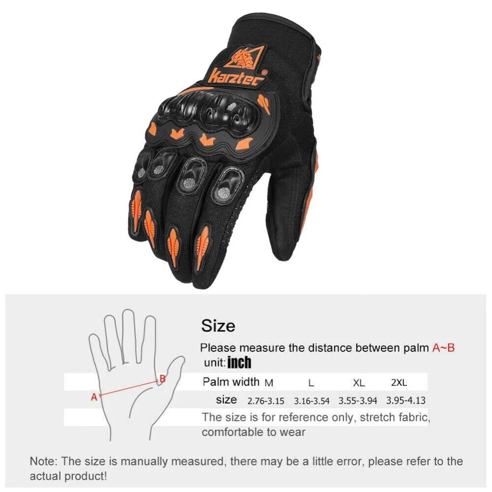FullFinger Touchscreen Motorcycle Gloves With AntiDrop And WearResistant Protection For AllSeason R 1