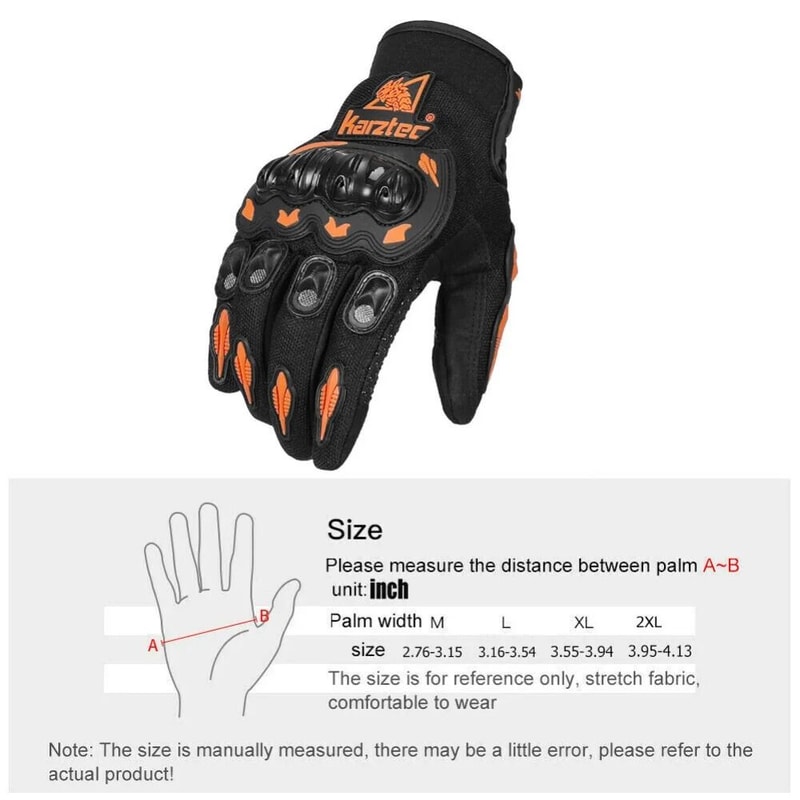 FullFinger Touchscreen Motorcycle Gloves With AntiDrop And WearResistant Protection For AllSeason R 1