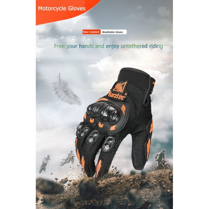 FullFinger Touchscreen Motorcycle Gloves With AntiDrop And WearResistant Protection For AllSeason R 2