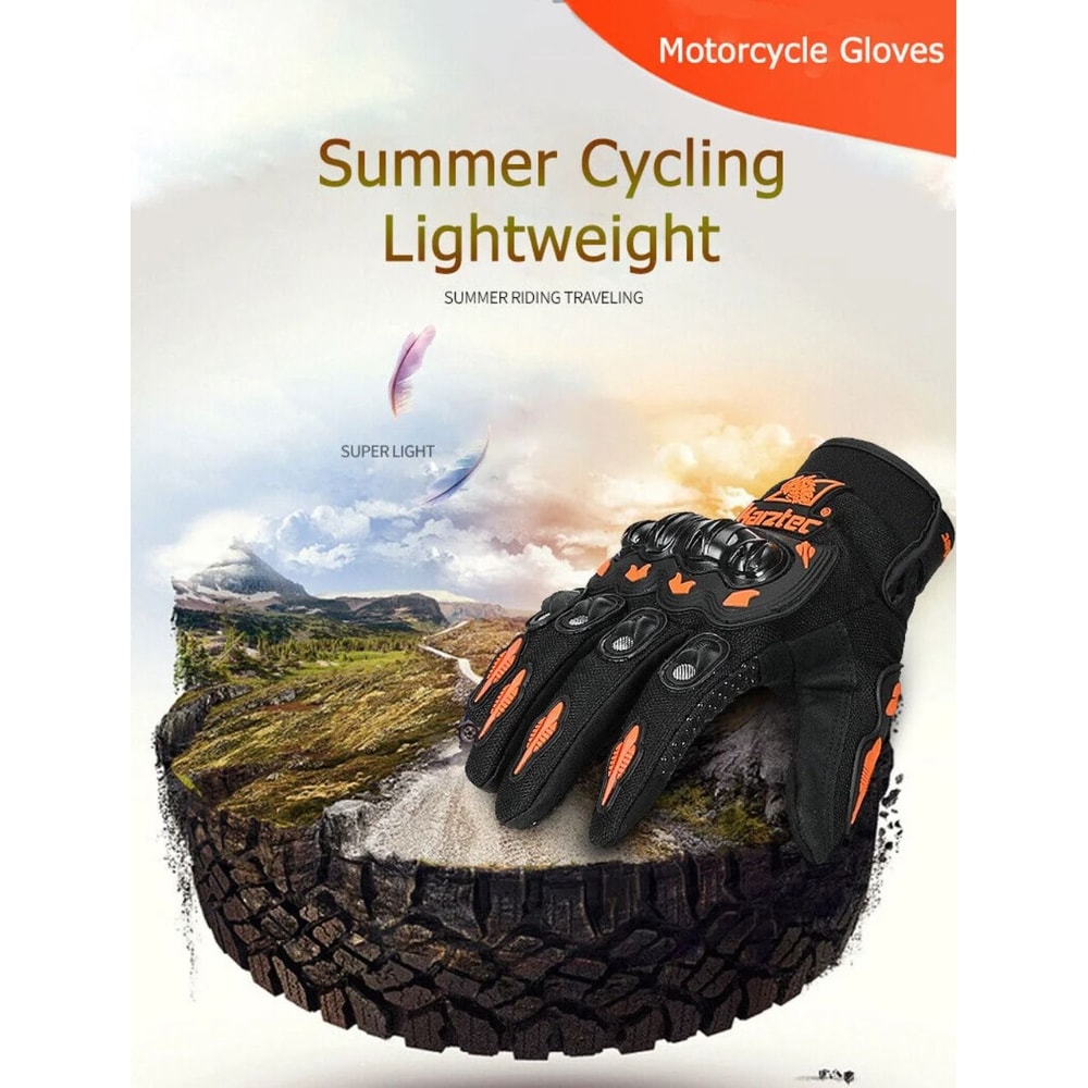 FullFinger Touchscreen Motorcycle Gloves With AntiDrop And WearResistant Protection For AllSeason R 3