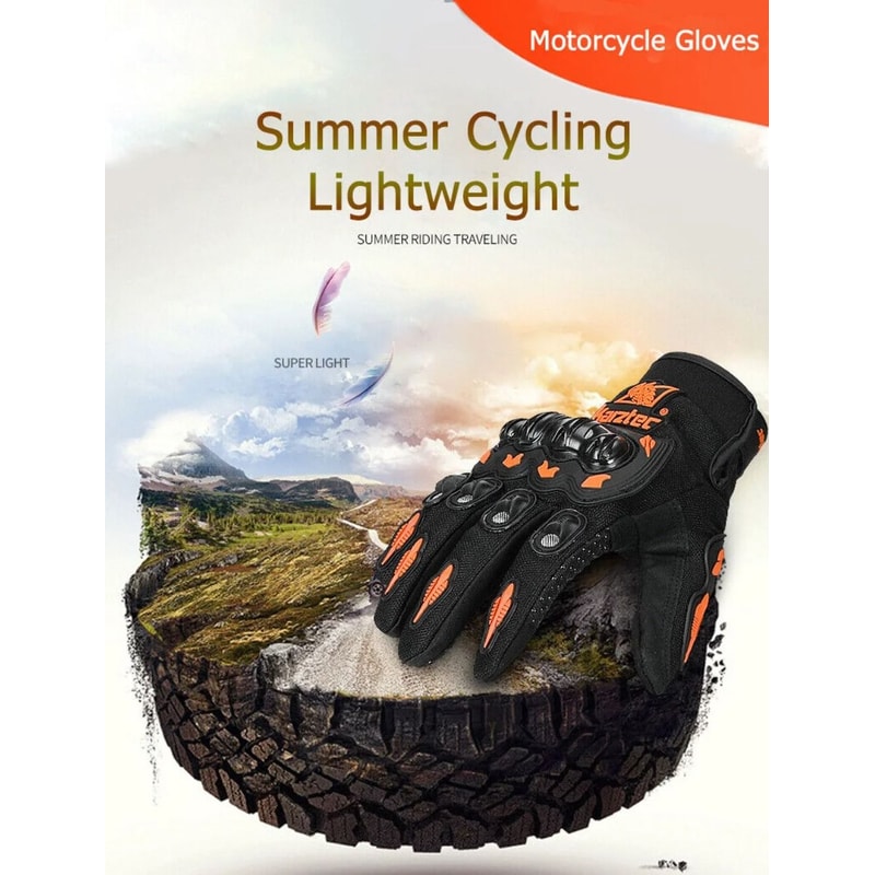 FullFinger Touchscreen Motorcycle Gloves With AntiDrop And WearResistant Protection For AllSeason R 3