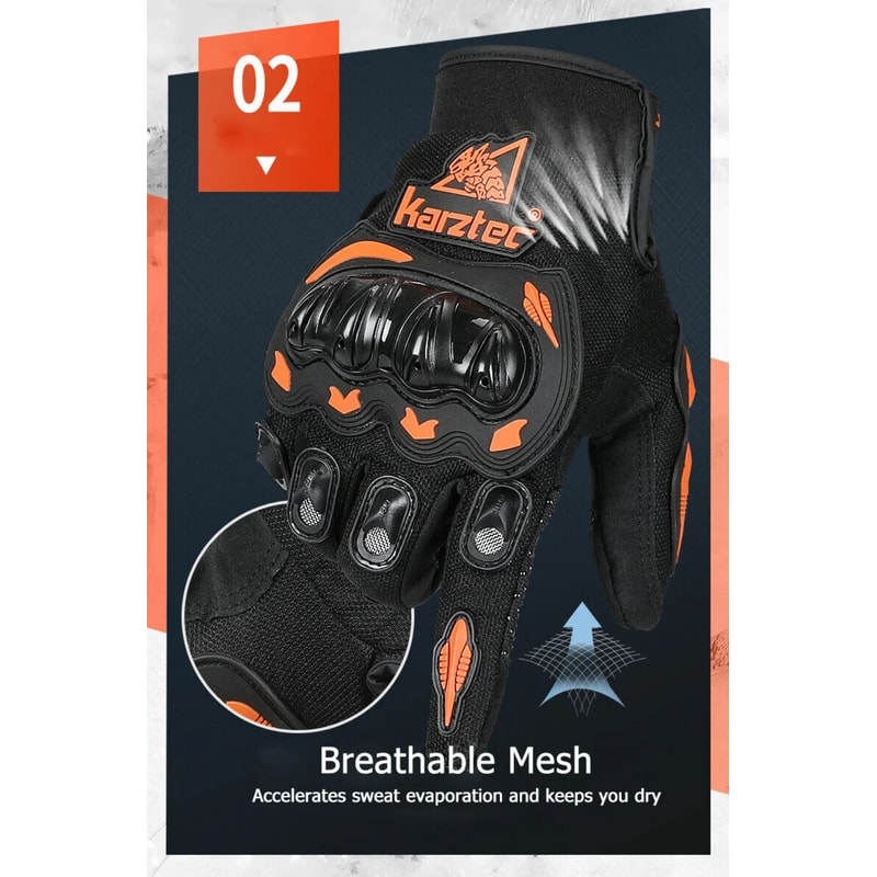 FullFinger Touchscreen Motorcycle Gloves With AntiDrop And WearResistant Protection For AllSeason R 5