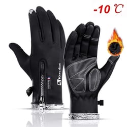 full-finger touchscreen motorcycle gloves with hard knuckle protection and anti-slip grip for all-season riding