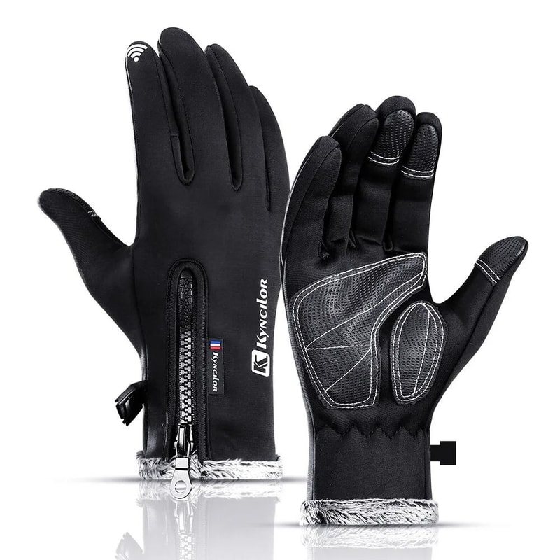 FullFinger Touchscreen Motorcycle Gloves With Hard Knuckle Protection And AntiSlip Grip For AllSeas 6
