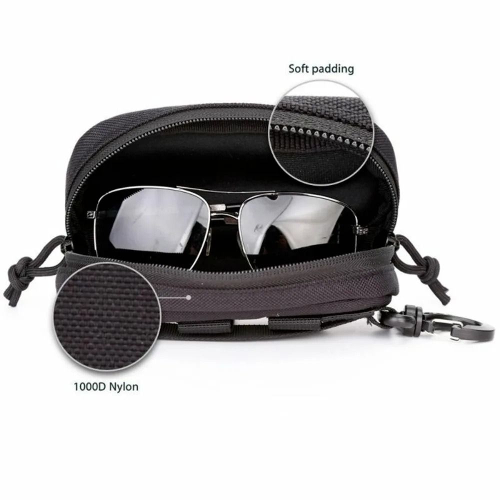 Tactical Eyeglasses Case Outdoor Shockproof Sunglasses Carrying Bag And Protective Utility Waist Pa 4