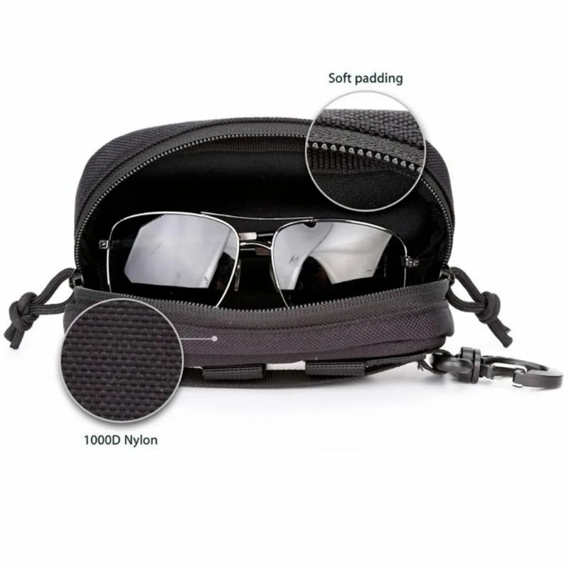 Tactical Eyeglasses Case Outdoor Shockproof Sunglasses Carrying Bag And Protective Utility Waist Pa 4