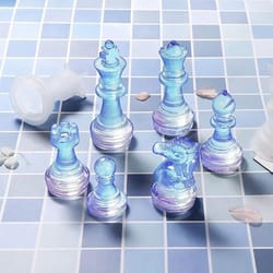 3d chess piece silicone molds for epoxy resin casting and diy jewelry making tools