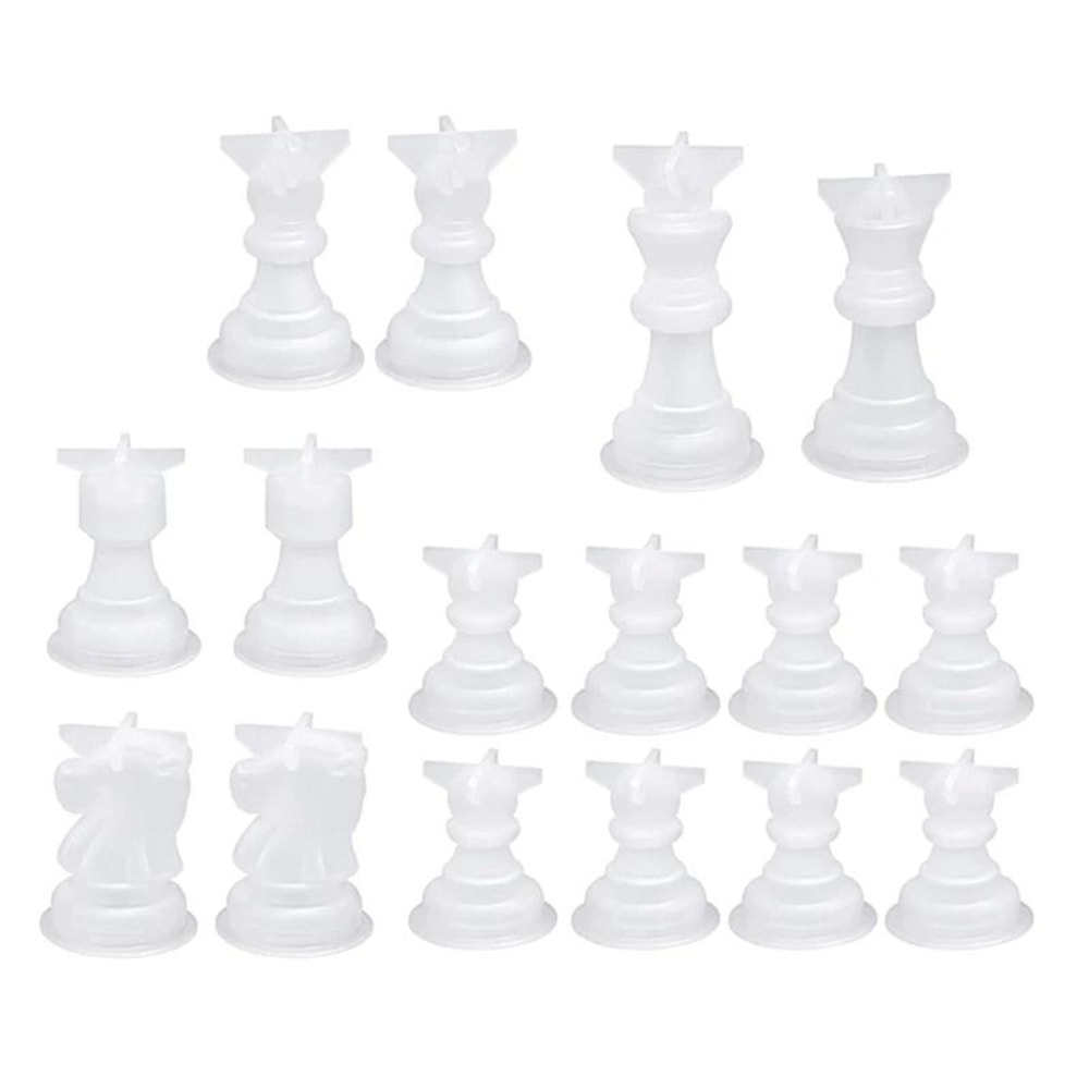 3D Chess Piece Silicone Molds For Epoxy Resin Casting And DIY Jewelry Making Tools 6