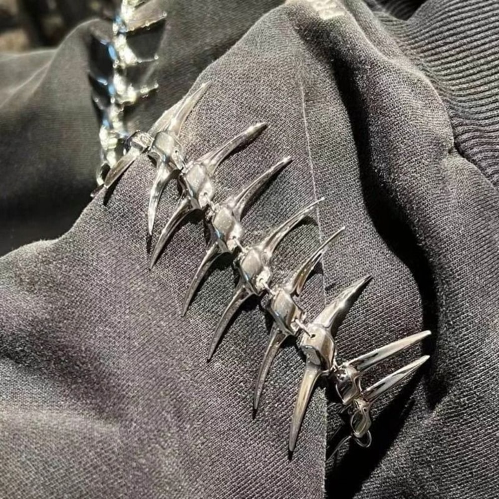 Thorn Fish Bone Link Chain Bracelet Fashion Charm Bangle And Couple Jewelry For Parties 2