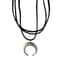 Vintage Moon Horn Pendant Necklace Simple Multilayer Choker Fashion Jewelry 4