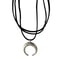 Vintage Moon Horn Pendant Necklace Simple Multilayer Choker Fashion Jewelry 4