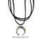 Vintage Moon Horn Pendant Necklace Simple Multilayer Choker Fashion Jewelry 5