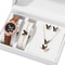 Butterfly Jewelry Set Fashion Womens Quartz Watch Leather Band Necklace Earrings Bracelet And Adjus 5
