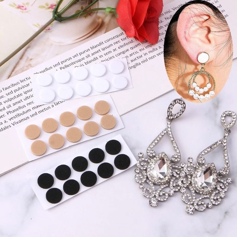 100 Pcs Earring Support Patches With Waterproof Lifting Pads And Earring Lifters For Ear Lobe Suppo 2