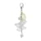 Handmade Acrylic Flower Keychain With Floral Leaf Pendant And Secure Lobster Clasp 0