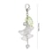 Handmade Acrylic Flower Keychain With Floral Leaf Pendant And Secure Lobster Clasp 5